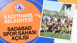 KÂĞITHANE BELEDİYESİ SADABAD SPOR SAHASI’NI YENİLEYEREK HİZMETE AÇTI ajanssivas [upl. by Dody700]