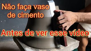 Como fazer um vaso de concreto gastando pouco É só fazer e vender [upl. by Granese]