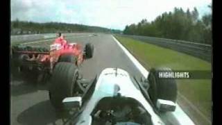 Häkkinen overtaking Schumacher [upl. by Aleacem]