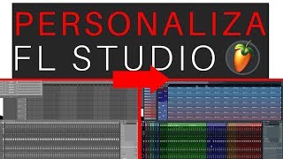 🎭Como PERSONALIZAR FL STUDIO  Personalizar Mixer Playlist Piano roll y más [upl. by Pulchia]