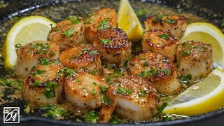 The Secret to Making Perfect Savory Butter Garlic Scallops [upl. by Elinet]