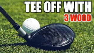 How To Tee Off With A 3 WoodIf Needed Golf Swing Tips [upl. by Roanna]