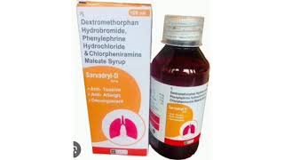 Sarvadryl D Syrup Dextromethorphan Hydrobromide Phenylephrine Hydrochloride Chlorpheniramine Syrup [upl. by Riesman]