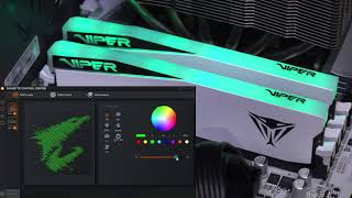 패트리어트Patriot VIPER Elite 5 RGB DDR5 메모리 메인보드기가바이트 RGB Sync 연동 [upl. by Lois]