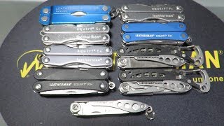 Leatherman KEYCHAIN MULTITOOLS  Presentation of the NINE models NEVER SEEN on YOUTUBE [upl. by Neelrahs]