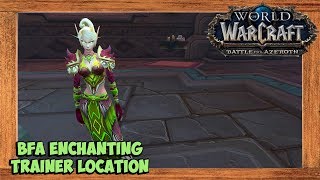 World of Warcraft Dazaralor Enchanting Trainer Location [upl. by Jamil]