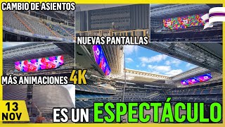 💥 ¡A TOPE con el VIDEOMARCADOR⚠️OBRAS del SANTIAGO BERNABÉU 13 Noviembre 2023 [upl. by Imehon]