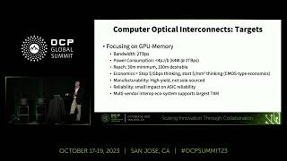 Opportunities for Optical Computer Interconnects A Meta Platforms Perspective [upl. by Htur299]