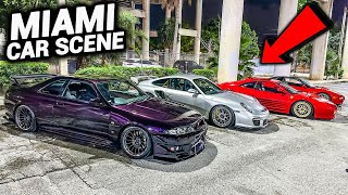 STREET RACERS TERRORIZE MIAMI STREETS JDM VS EURO [upl. by Enelra]