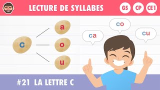 🔵🔴 Syllabes avec la lettre C CA CO CU COU  Apprendre à lire maternelle  CP  IEF [upl. by Temple]