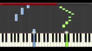 Marcha Turca Mozart piano midi tutorial sheet partitura cover app karaoke easy [upl. by Parrott]