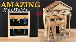 Town Hall Key Holder  DIY Miniature Transformation [upl. by Ahsii]