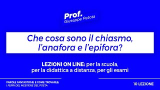 Lezione 10 Che cosa sono il chiasmo lanafora e lepifora [upl. by Atnod534]