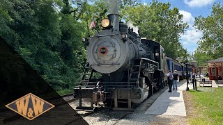 Wilmington amp Western Railroad 58 Coming Through The Independence Day Train To A Red Clay [upl. by Ahsienyt]