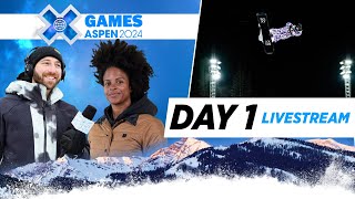 Day 1 Livestream with Jack Mitrani amp Gabby Maiden  X Games Aspen 2024 [upl. by Odnumde349]