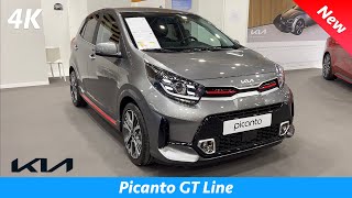 KIA Picanto GT Line Facelift 2022  FIRST look in 4K  Exterior  Interior details 84 HP Price [upl. by Harmon68]