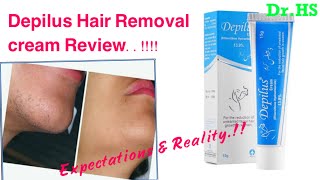 Depilus Cream Honest Review DrHS How to Get rid of Unwanted Fascial Hair [upl. by Dalenna]