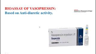 Bioassay Vasopressin [upl. by Christiano686]