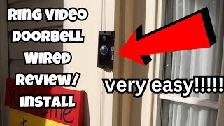 Ring Video Doorbell Wired REVIEW [upl. by Ekeiram]