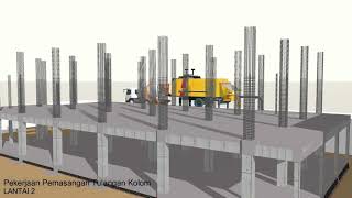 METODE PELAKSANAAN KONSTRUKSI BANGUNAN GEDUNG DENGAN BETON PRACETAK PRECAST METHOD [upl. by Reehsab]