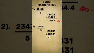 Vedic Maths Awesome Trick To Divide By 5 vedicmaths [upl. by Asiul360]