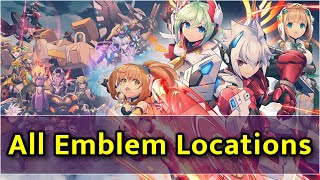 Luminous Avenger iX 2  All Bonus Emblem Locations [upl. by Ecnerwal370]