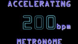 Metronome speed ramp 96200 bpm Crush Guitar amp Drum Speed going slow to fast [upl. by Arvad471]