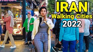 IRAN  Walking Iran Cities 2022 Tehran Iran people Vlog ایران [upl. by Yvan]