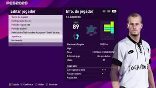 PES 2020  F LJUNGBERG V2 Face e Stats  EFootball [upl. by Yank371]