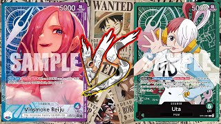 Vinsmoke Reiju VS Uta  One Piece TCG  OP06 Gameplay [upl. by Maxantia]