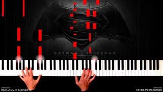 Hans Zimmer amp Junkie XL  Batman v Superman  Beautiful Lie Piano Version  Sheet Music [upl. by Ahsiken]