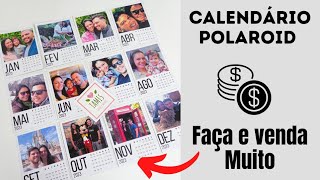 Calendário Polaroid 2023 faça e venda mais dica de precificação [upl. by Ainnek611]