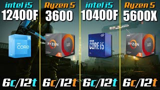 i512400f vs Ryzen 5 5600X vs i510400f vs Ryzen 5 3600  Best CPU for Gaming in 2022 [upl. by Angelika]