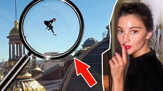 Exposing FAKE Parkour Girl on Rooftops of Paris [upl. by Ahsikahs269]