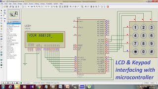 Keypad and LCD interfacing with 8051 microcontroller [upl. by Compton]