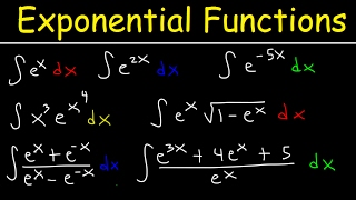 Integrating Exponential Functions By Substitution  Antiderivatives  Calculus [upl. by Yracaz]