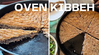 How To Make Lebanese Oven Kibbeh Kibbeh Bil Sanieh [upl. by Jervis]