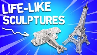 DIY LaserCut 3D Sculptures Titanic Eiffel Tower Ferris Wheel and more [upl. by Hebbe]