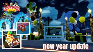 LIVETOPIA NEW YEAR UPDATE  NEW HOUSE VASE SECRET  UPDATE 139  Livetopia Roleplay Roblox [upl. by Ariam]