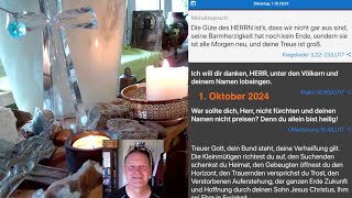 Gedanken zur Herrnhuter Tageslosung am 1 Oktober 2024 [upl. by Templeton]