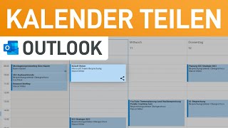 📅 Outlook Kalender freigeben Termine mit Kollegen amp Familie teilen [upl. by Riva]