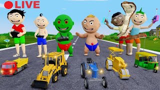 Bittu Sittu Cartoon Part 31  Jcb Wala Cartoon  Gadi Wala Cartoon  Pagal Beta  Desi Comedy Video [upl. by Oiluj495]