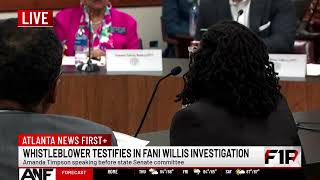 WATCH LIVE Fani Willis whistleblower testifies before Georgia Senate committee [upl. by Seka]