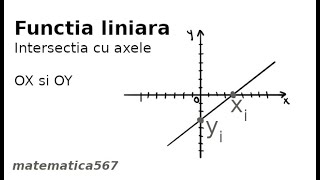 Punctele de intersectie cu axele [upl. by Adimra]