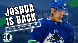 JOSHUA AND BAINS IN CANUCKS CAN CLINCH TONIGHT [upl. by Sucramal]