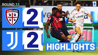 CAGLIARIJUVENTUS 22  HIGHLIGHTS  Juve come back to claim haardfought point  Serie A 202324 [upl. by Letha600]