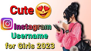 cute username for instagram for girl  cute insta id names for girl  insta id names for girl [upl. by Rehpotsirc]