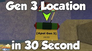 Shindo Life Apol Gen 3 Beast Spawn Location In 30 Seconds [upl. by Isac518]