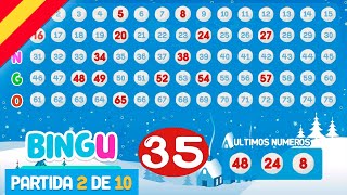 Partida de BINGO 75 bolas cantado en Español con voz clara para jugar en casa  BINGU [upl. by Eirrac785]