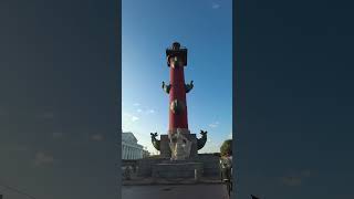 Ростральные колонны в Санкт Петербурге Rostral columns in St Petersburg санктпетербург [upl. by Iadrahc342]